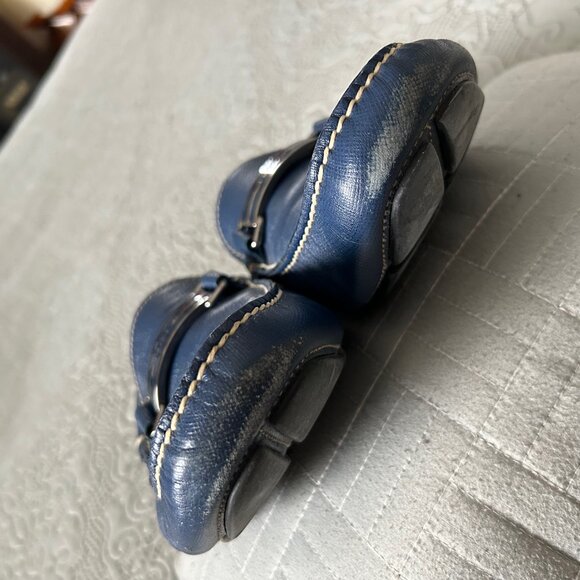 Men's Blue Prada Loafers Size 11 - Picture 7 of 8